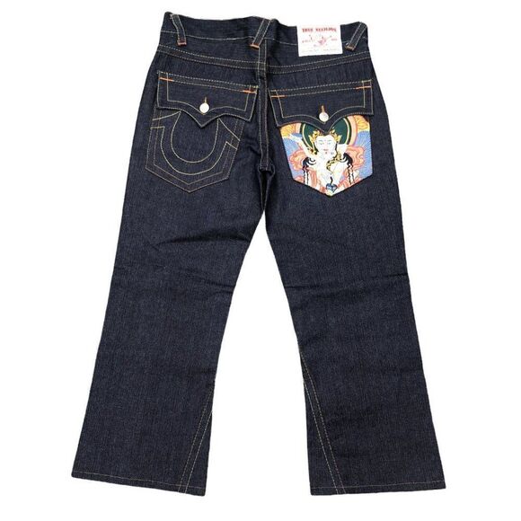 True Religion Embroidered Jeans Size 34 JOEY - Picture 3 of 10